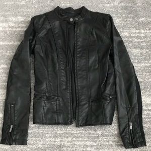 Faux leather jacket